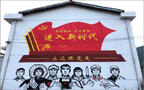 迪庆党建彩绘文化墙